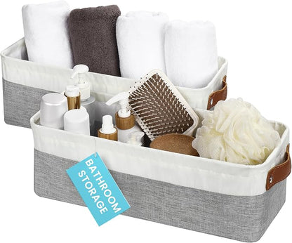 OrganiHaus Narrow Storage Bins 15x06in, Small Closet Bins by OrganiHaus