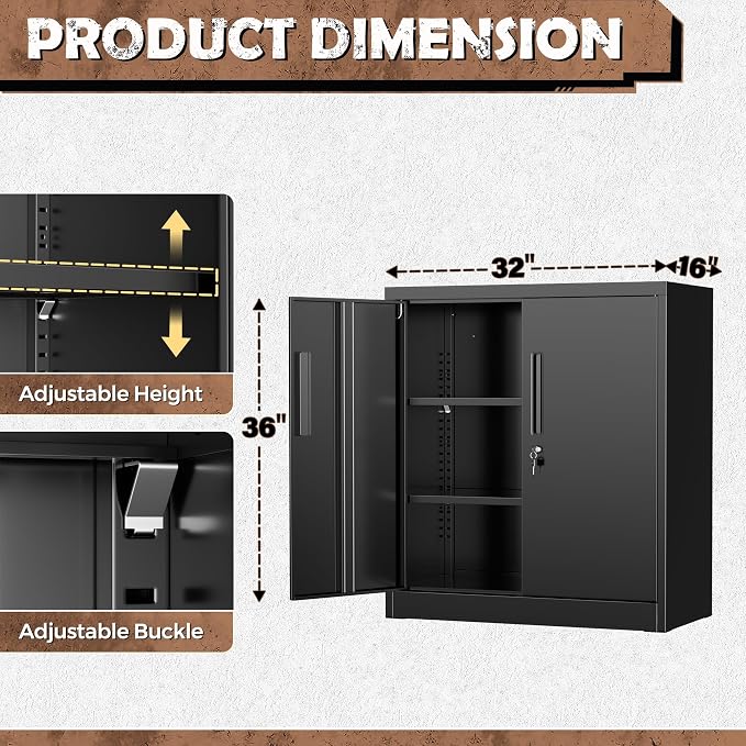 INTERGREAT Steel Storage Cabinet - Image 3