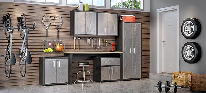 Manhattan Comfort Fortress Rolling 2 Door Garage Storage Cabinet - Image 11