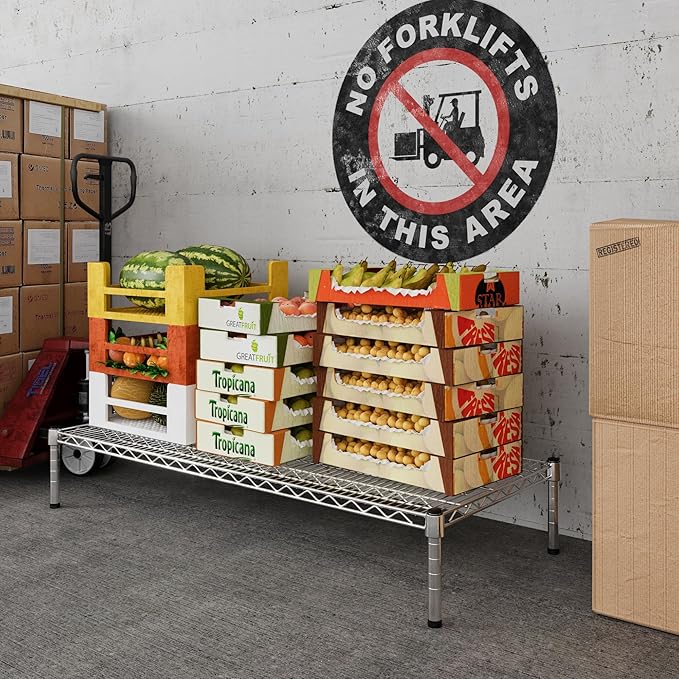 21" Deep x 48" Wide x 8" Height Wire Shelving Kit | 1-Tier | NSF Commercial - Image 5