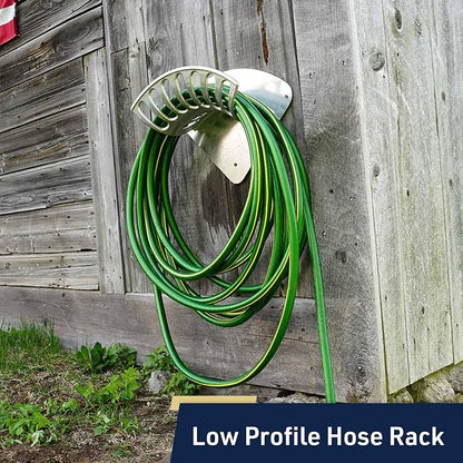 Hose Holder - Heavy Duty Aluminum Water Hose Hanger Wall Mount - Garden Hose - Image 4