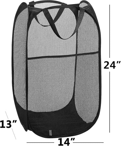2 pop-up Laundry Hamper，Foldable mesh Laundry Baskets… - Image 7