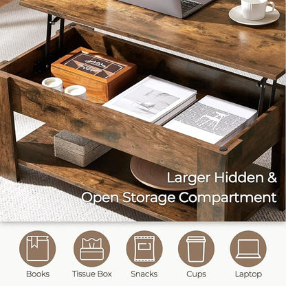Yaheetech Coffee Table, Lift Top Coffee Table - Image 6
