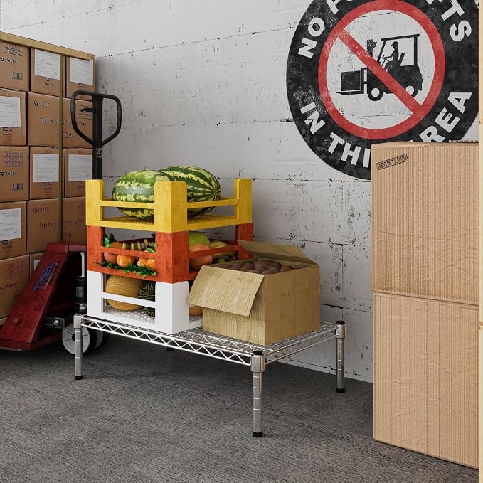 18" Deep x 30" Wide x 8" Height 1-Tier Wire Shelving Kit | NSF Commercial - Image 5
