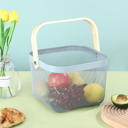 AJIODA Metal Mesh Wire Basket, Small Steel Basket - Image 6