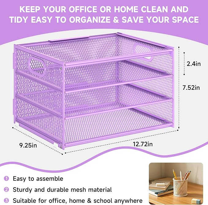 Subekyu Paper Letter Tray Organizer - Image 4