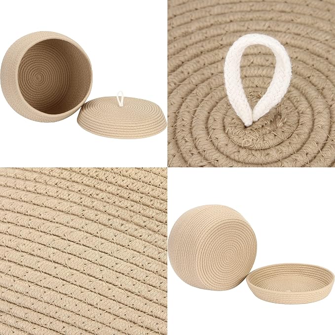 Sea Team Round Cotton Rope Storage Basket - Image 5