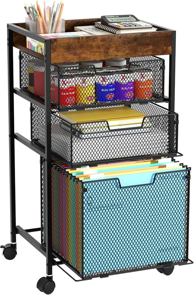 SWTYMIKI Rolling File Cart by SwtyMiki-TidyHomeSweetLife