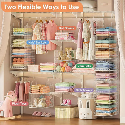 8-Tier Extended Depth Hanging Closet Organizers and Storage - Image 6