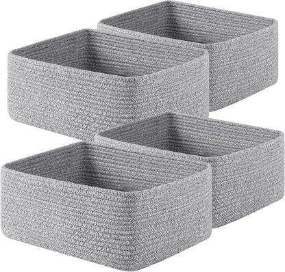 OIAHOMY 4 Pack 14.17*11.02*6.3IN Storage Baskets by MasterofSpaceOptimization