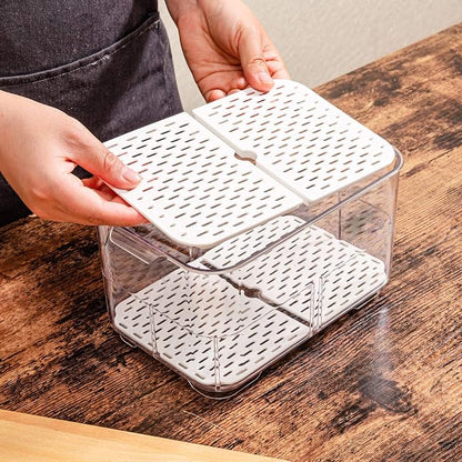 SANNO Vegetable Fruit Containers Fridge Food Storage Produce Saver Container - Image 5