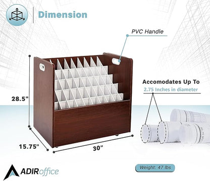 Adir Blue Print Storage Organizer - Image 2