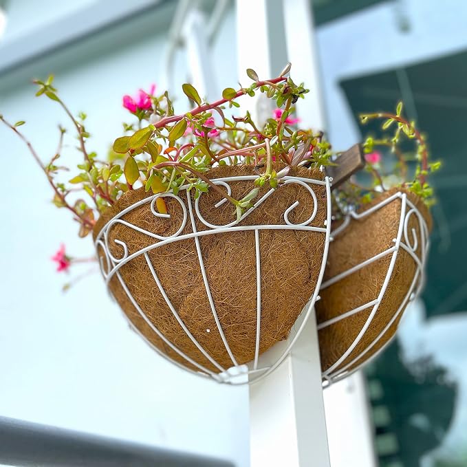 LaLaGreen Wall Mounted Flower Baskets Large Wall Hanging Planter - Image 7