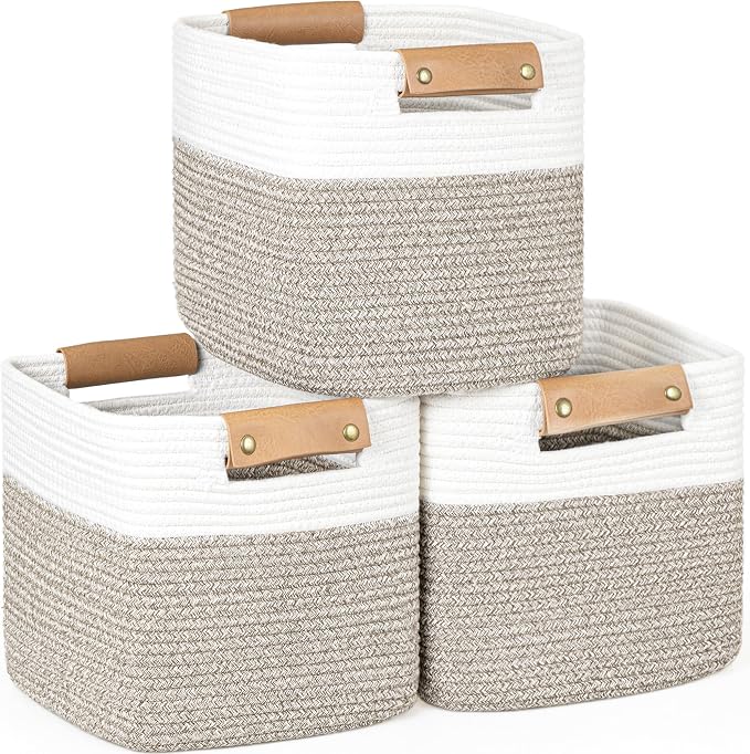 danpinera 11 Inch Storage Baskets, Woven Baskets by danpinera