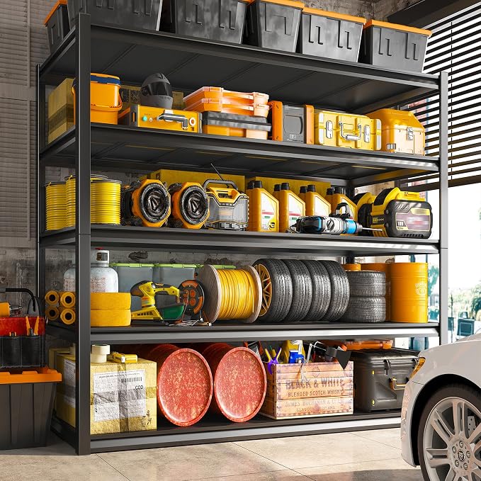 REIBII Garage Shelving 48.2" W Storage Shelves 3000LBS Heavy Duty Shelving - Image 6