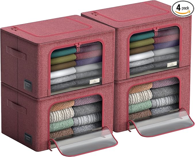 Sorbus Storage Bins with Metal Frame by Sorbus