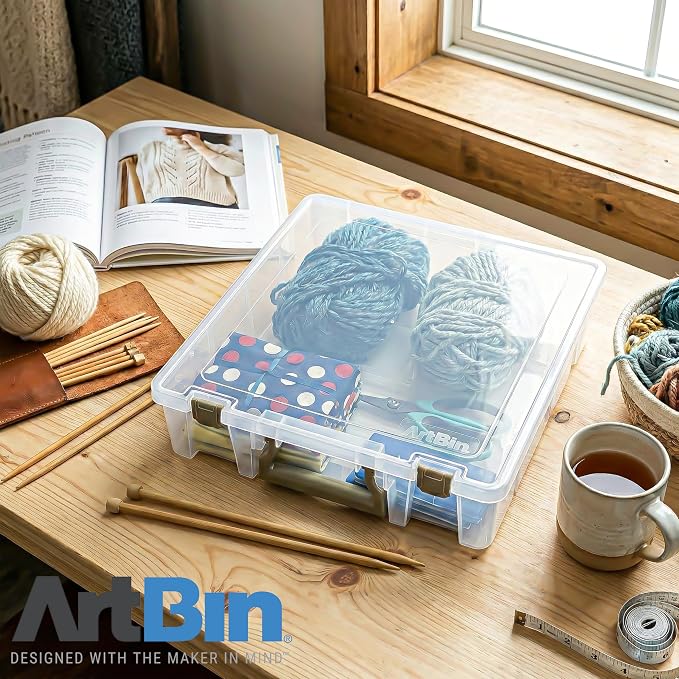 ArtBin Super Satchel 1 Compartment Box Clear Craft Organizer Storage Case - Image 9