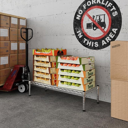 14" Deep x 36" Wide x 8" Height 1-Tier Wire Shelving Kit | NSF Commercial - Image 5
