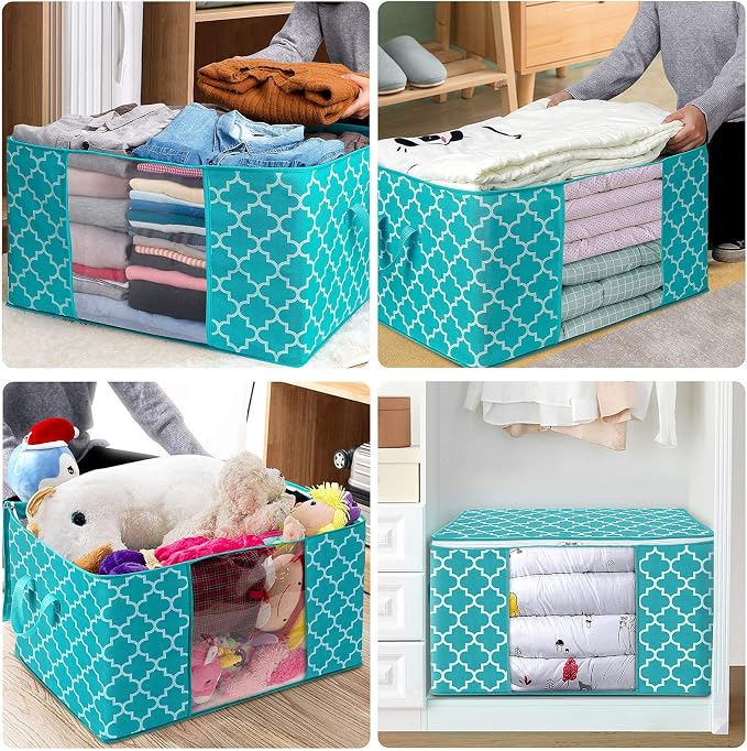 WISELIFE Storage Bags 100L Large Blanket Clothes Organization and Storage - Image 7
