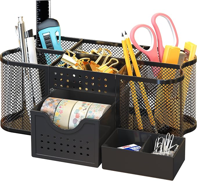 Deco Brothers Desk Organizers Pen Holder Office Caddy Storage - Image 7