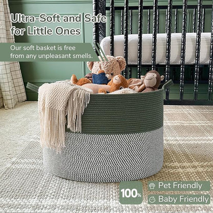 INDRSSME Large Laundry Storage Basket, 21.7 x13. 8 - Image 6