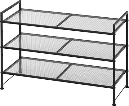 Simple Houseware 3-Tier Stackable Mesh Shoe Rack by SimpleHouseware