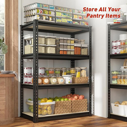 REIBII Storage Shelves Adjustable Metal Shelving 1600LBS Garage Shelves - Image 2