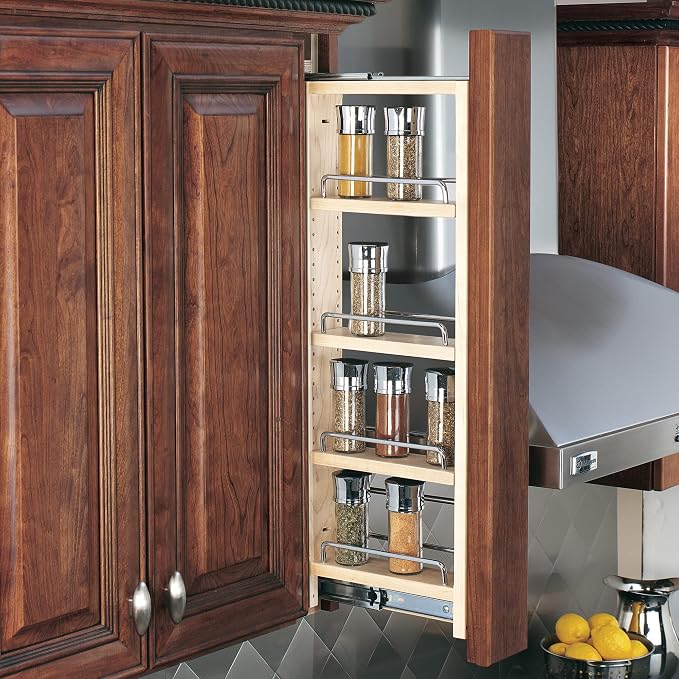 Rev-A-Shelf 3" W x 36" H Pull Out Quad Shelf Organizer - Image 2