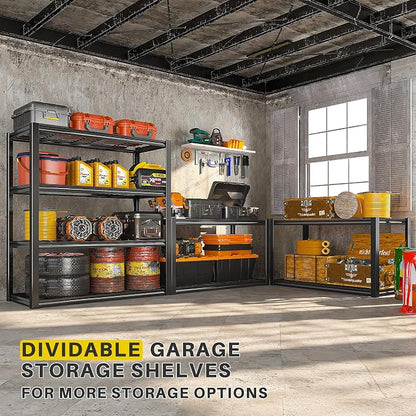 REIBII 40" W Garage Shelving 2240 LBS Storage Shelves Adjustable Metal Shelving - Image 5