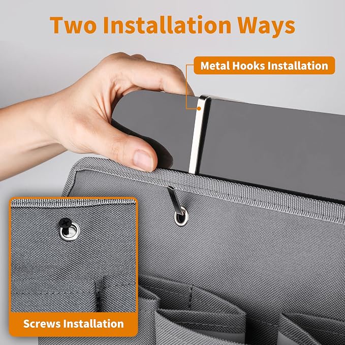 RV Shoe Pockets 6 Large Pockets Heavy Hanging Bedside Storage Organizer - Image 7