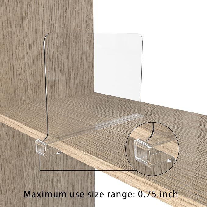 Acrylic Shelf Dividers for Closet Organization, Closet Shelf Organizer Closet - Image 4