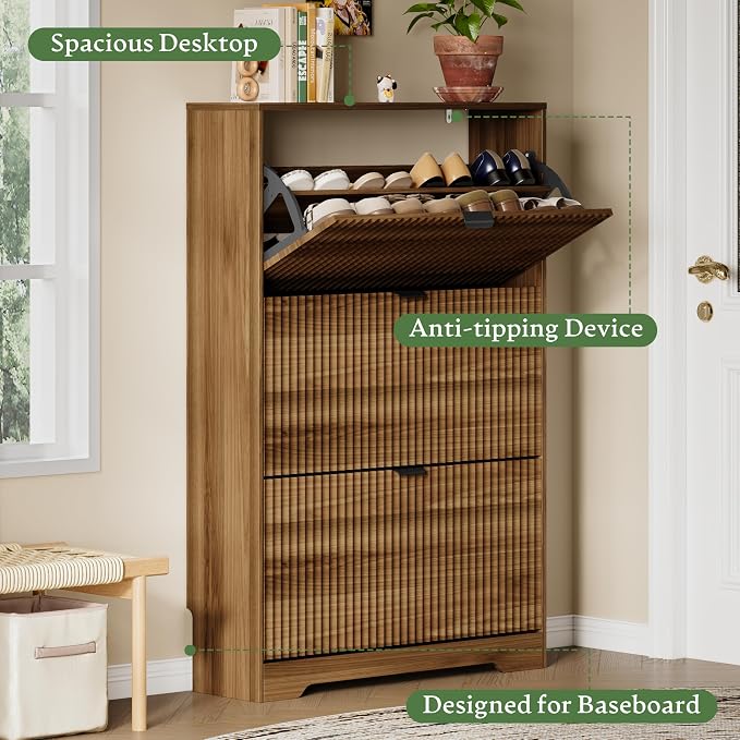 Xixini Shoe Storage Cabinet for Entryway - Image 4