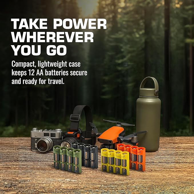 AA Battery Storage Caddy by Storacell, Holds 4 Batteries - Image 8