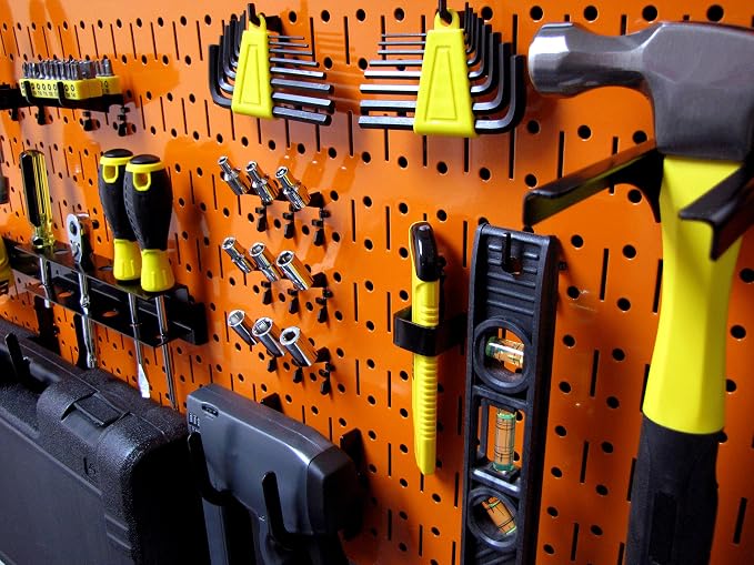 Wall Control Pegboard Rack Horizontal Metal Pegboard Garage Tool Storage Pack - Image 5