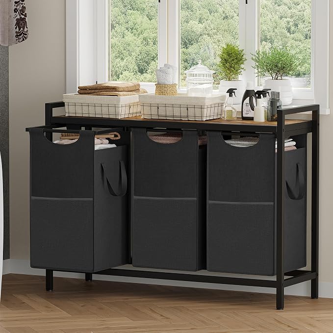 Heybly Laundry Hampers, 3 × 12.5 Gal Laundry Basket - Image 4