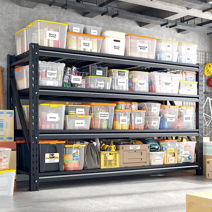 REIBII 5088LBS Heavy Duty Garage Shelving, 68.3'' W Metal Storage Shelves - Image 3