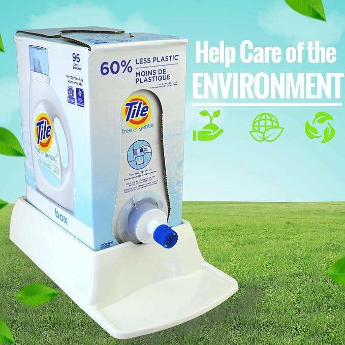 Skywin Detergent Box Riser, Raises Boxed Liquid Laundry Detergent Cup Holder & - Image 7
