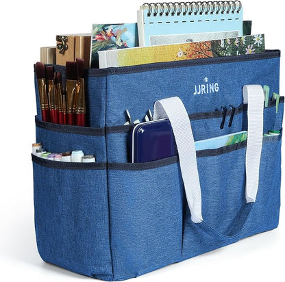 JJRING Craft Organizer Tote Bag, Large Art Storage Caddy by JJRING