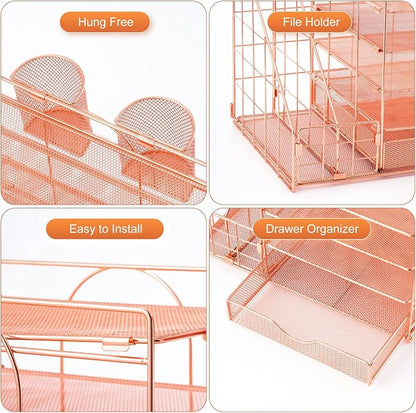 Marbrasse Rose Gold Desk Organizer - Image 4