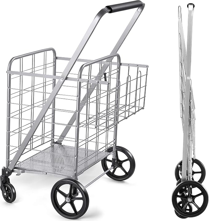 Wellmax Folding Grocery Cart - Image 8
