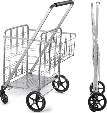 Wellmax Folding Grocery Cart - Image 8