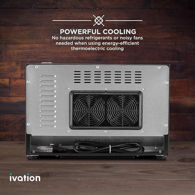 Ivation Premium 8 Bottle Horizontal Thermoelectric Wine Cooler/Chiller Counter - Image 7