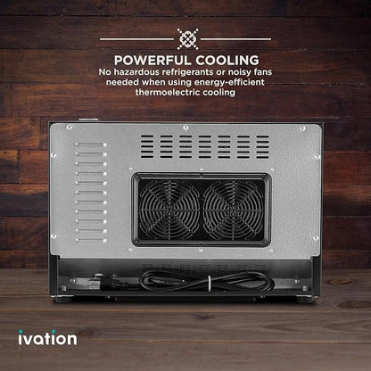 Ivation Premium 8 Bottle Horizontal Thermoelectric Wine Cooler/Chiller Counter - Image 7