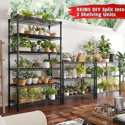 REIBII 6 Tier Wire Shelving, 1800LBS Storage Shelves Metal Shelves - Image 5