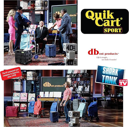 dbest products Quik Cart Sport Collapsible Rolling Crate on Wheels - Image 4
