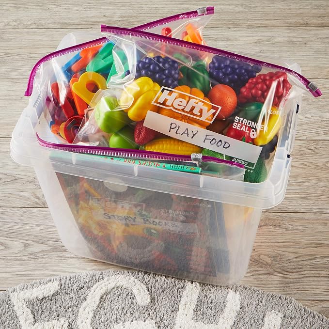 Hefty Slider Jumbo Storage Bags, 2.5 Gallon Size - Image 7