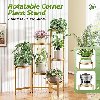 6 Tiered Plant Stand Indoor for Multiple Large Planter, Tall Heavy Duty - Image 4