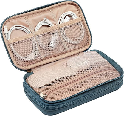 NISHEL Travel Cord Organizer Case, Double Layers Tech Electronic Bag, Essentials - Image 5