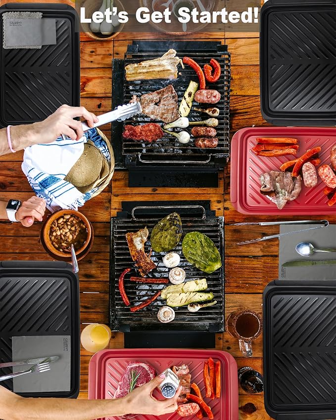 Grilling Prep and Serve Trays, BBQ Platter - Image 7