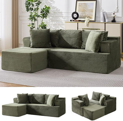 Korser Boneless Couches for Living Room, Cloud Couch Sectional by KORSER